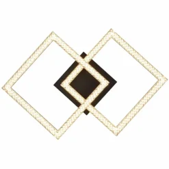 Luminaires Globo Lighting Sapena Plafonnier LED Noir, 1 lumière* Éclairage Led