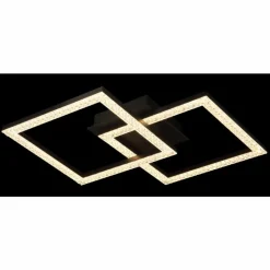 Luminaires Globo Lighting Sapena Plafonnier LED Noir, 1 lumière* Éclairage Led