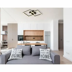 Luminaires Globo Lighting Sapena Plafonnier LED Noir, 1 lumière* Éclairage Led