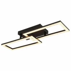 Luminaires Globo Lighting Sapena Plafonnier LED Noir, 1 lumière* Éclairage Led