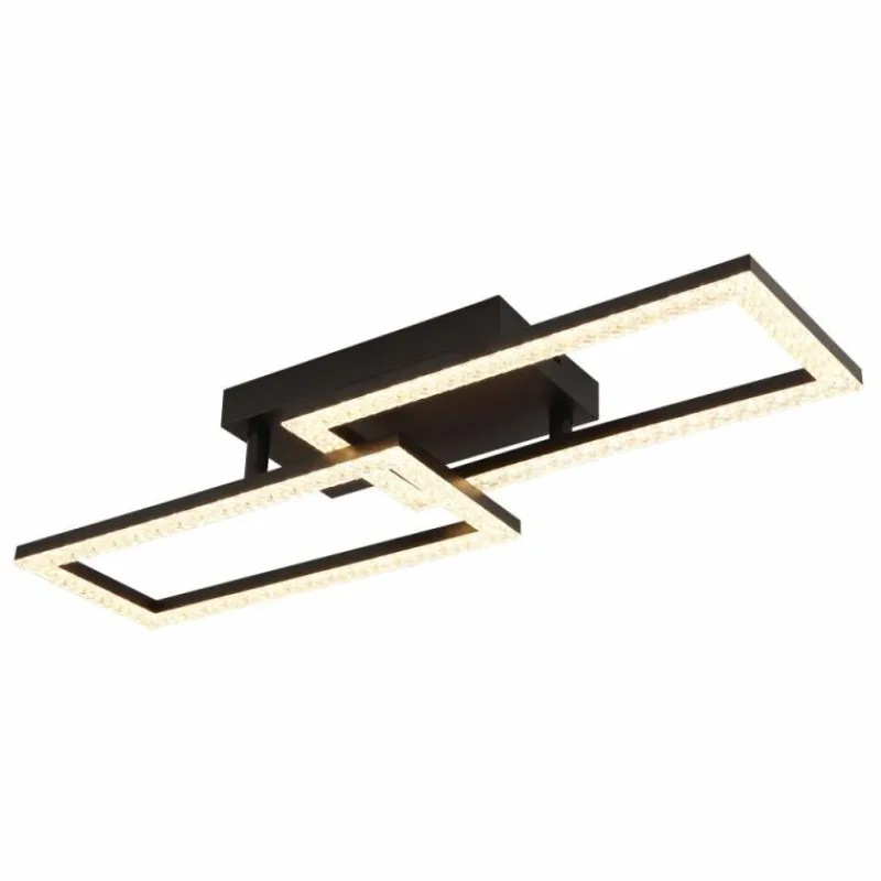 Luminaires Globo Lighting Sapena Plafonnier LED Noir, 1 lumière* Éclairage Led