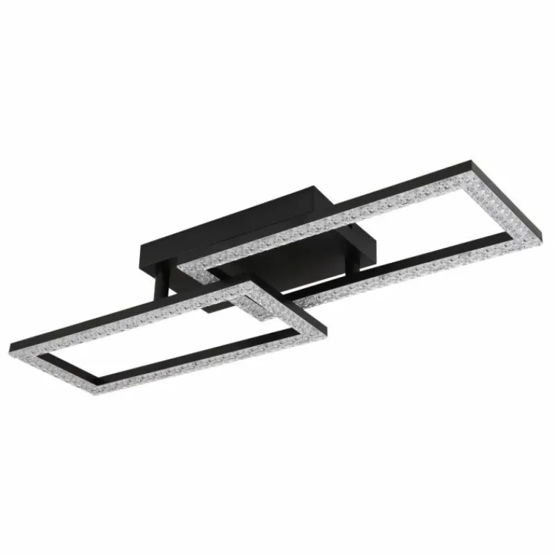 Luminaires Globo Lighting Sapena Plafonnier LED Noir, 1 lumière* Éclairage Led