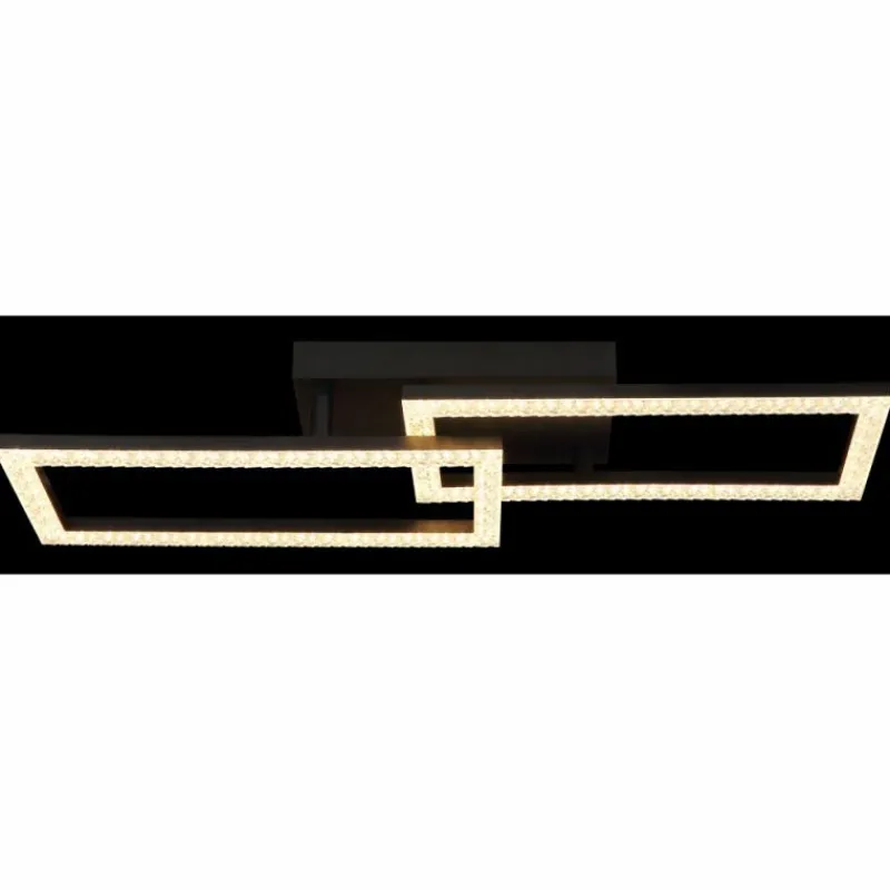 Luminaires Globo Lighting Sapena Plafonnier LED Noir, 1 lumière* Éclairage Led