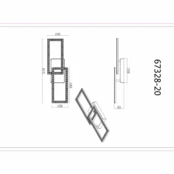 Luminaires Globo Lighting Sapena Plafonnier LED Noir, 1 lumière* Éclairage Led