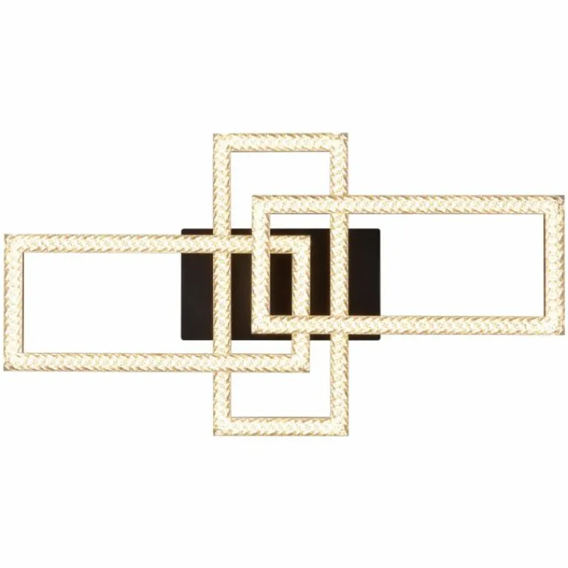 Luminaires Globo Lighting Sapena Plafonnier LED Noir, 1 lumière* Éclairage Led