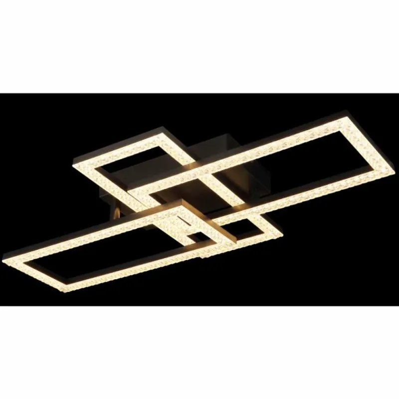 Luminaires Globo Lighting Sapena Plafonnier LED Noir, 1 lumière* Éclairage Led