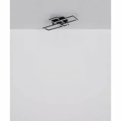 Luminaires Globo Lighting Sapena Plafonnier LED Noir, 1 lumière* Éclairage Led