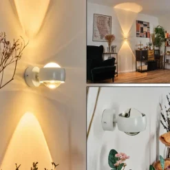 hofstein Sapri Luminaire Up & Down, Applique murale Blanc, 1 lumière