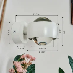 hofstein Sapri Luminaire Up & Down, Applique murale Blanc, 1 lumière