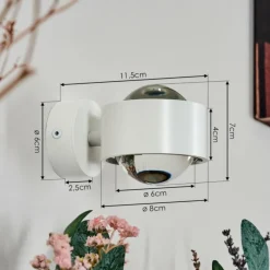 hofstein Sapri Luminaire Up & Down, Applique murale Blanc, 1 lumière