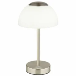 Luminaires Globo Lighting Sarima Lampe à poser LED Nickel mat, 1 lumière