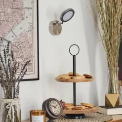 hofstein Sarnadinha Applique murale LED Nickel mat, 1 lumière