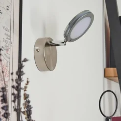 hofstein Sarnadinha Applique murale LED Nickel mat, 1 lumière