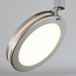 hofstein Sarnadinha Plafonnier LED Nickel mat, 4 lumières