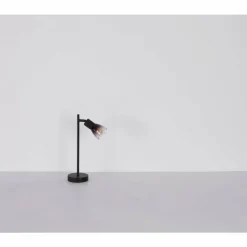 Suspension Verre Fumé-Luminaires Globo Lighting Satella Lampe à poser Noir, 1 lumière