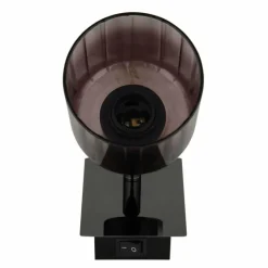 Luminaires Globo Lighting Satella Plafonnier, Spot de plafond, Applique murale, Spot mural Chrome, Noir, 1 lumière