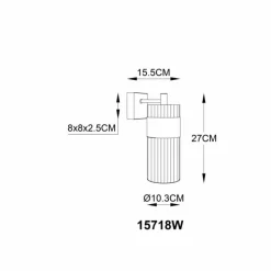 Suspension Verre Fumé-Luminaires Globo Lighting Scarfina Applique murale Noir, 1 lumière