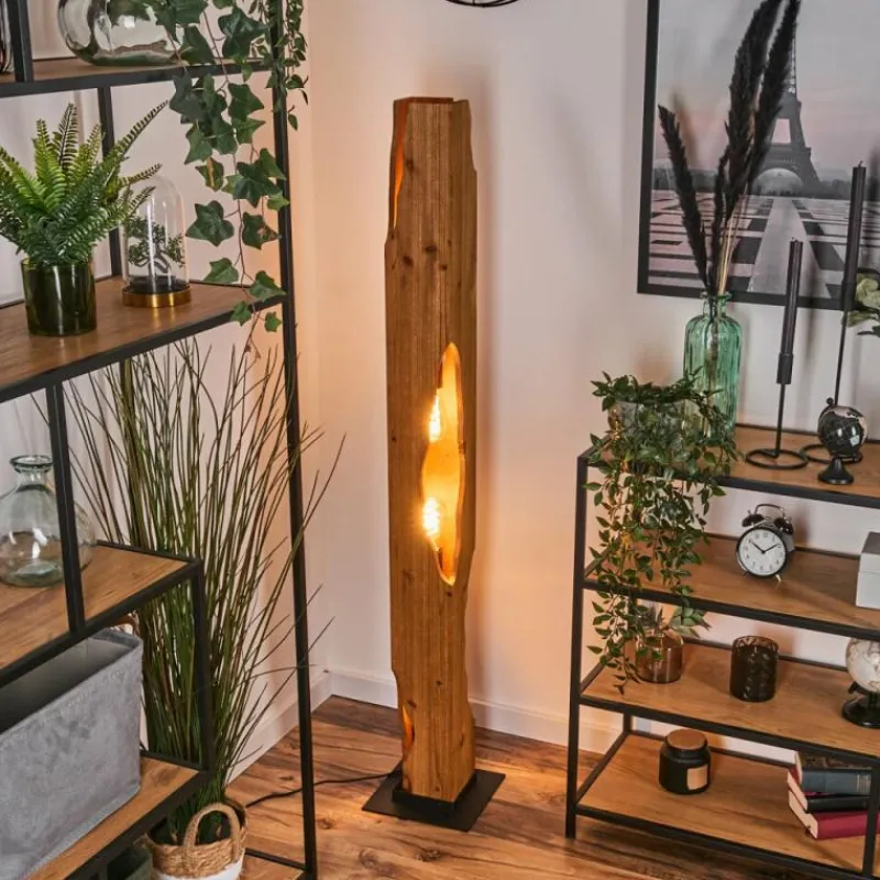 hofstein Sernadelo Lampadaire Noir, 4 lumières