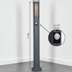 hofstein Sessa Eclairage de chemin Anthracite, 1 lumière, Détecteur de mouvement