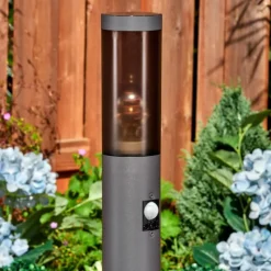 hofstein Sessa Eclairage de chemin Anthracite, 1 lumière, Détecteur de mouvement