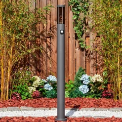 hofstein Sessa Eclairage de chemin Anthracite, 1 lumière, Détecteur de mouvement