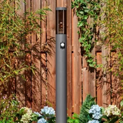 hofstein Sessa Eclairage de chemin Anthracite, 1 lumière, Détecteur de mouvement