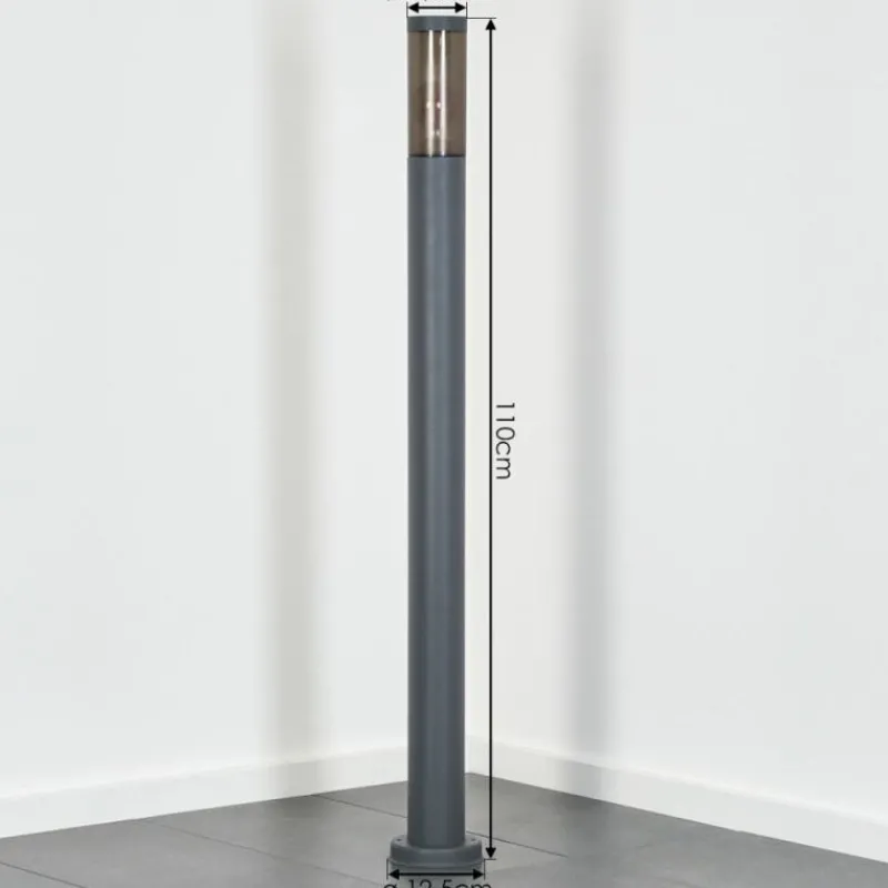 Suspension Verre Fumé-hofstein Sessa Eclairage de chemin Anthracite, 1 lumière