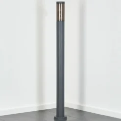 Suspension Verre Fumé-hofstein Sessa Eclairage de chemin Anthracite, 1 lumière