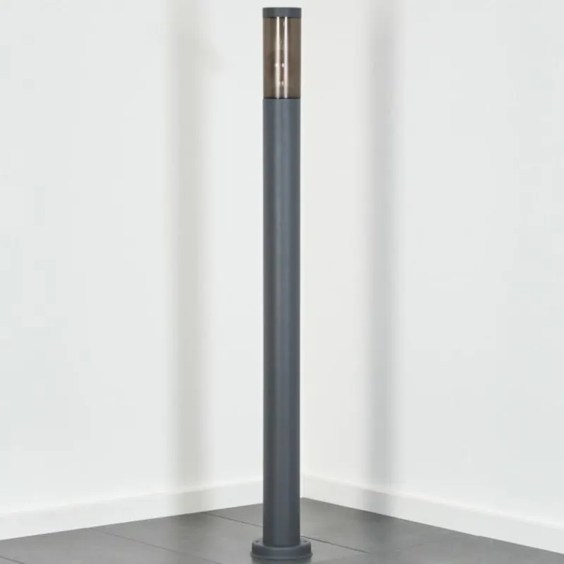 Suspension Verre Fumé-hofstein Sessa Eclairage de chemin Anthracite, 1 lumière