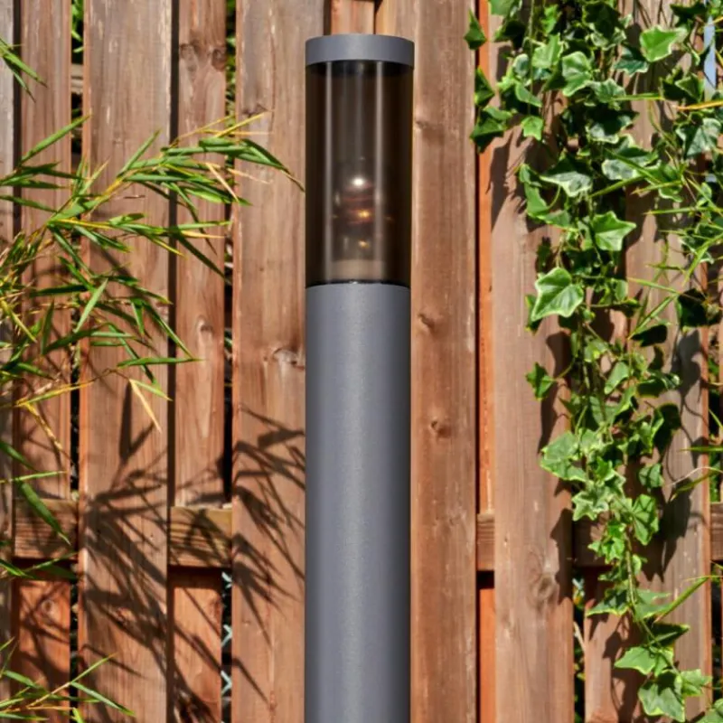 Suspension Verre Fumé-hofstein Sessa Eclairage de chemin Anthracite, 1 lumière