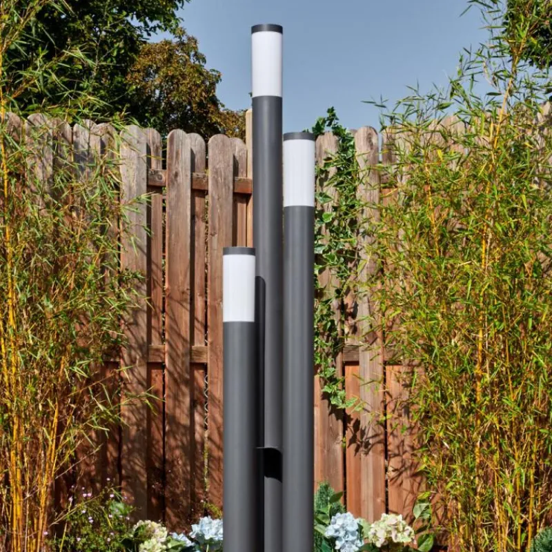 hofstein Sessa Eclairage de chemin Anthracite, 3 lumières