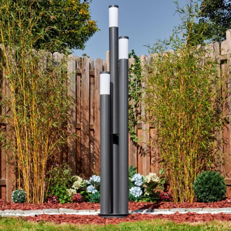 hofstein Sessa Eclairage de chemin Anthracite, 3 lumières