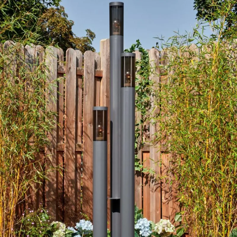 hofstein Sessa Eclairage de chemin Anthracite, 3 lumières