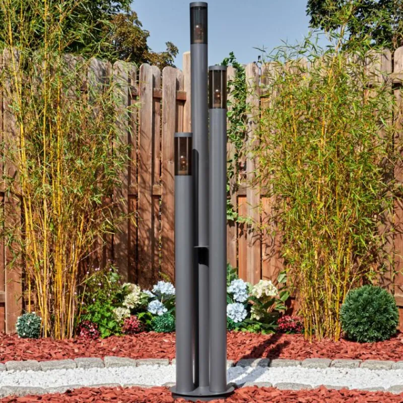 hofstein Sessa Eclairage de chemin Anthracite, 3 lumières