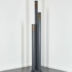 hofstein Sessa Eclairage de chemin Anthracite, 3 lumières