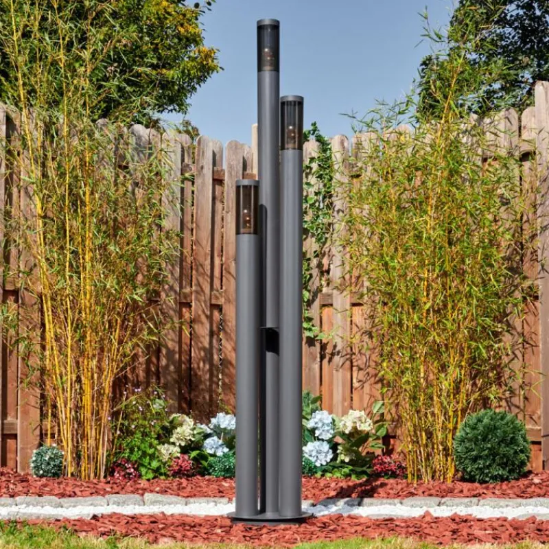 hofstein Sessa Eclairage de chemin Anthracite, 3 lumières