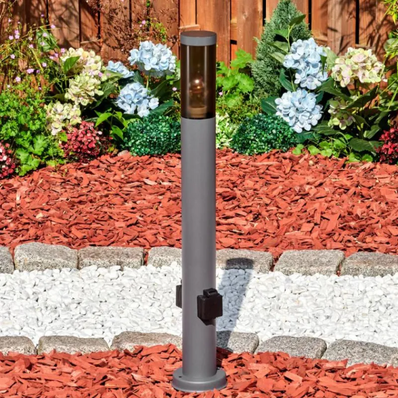 hofstein Sessa Lampe à prise électrique, Eclairage de chemin Anthracite, 1 lumière