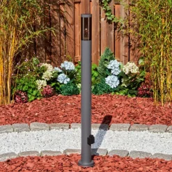 hofstein Sessa Lampe à prise électrique, Eclairage de chemin Anthracite, 1 lumière