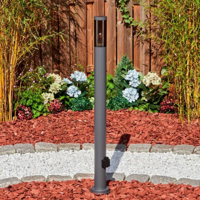 hofstein Sessa Lampe à prise électrique, Eclairage de chemin Anthracite, 1 lumière