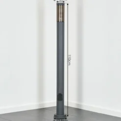 hofstein Sessa Lampe à prise électrique, Eclairage de chemin Anthracite, 1 lumière