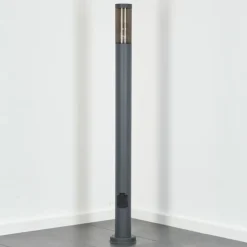 hofstein Sessa Lampe à prise électrique, Eclairage de chemin Anthracite, 1 lumière