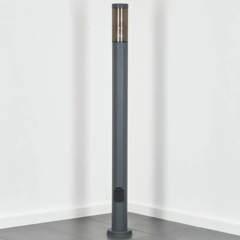 hofstein Sessa Lampe à prise électrique, Eclairage de chemin Anthracite, 1 lumière