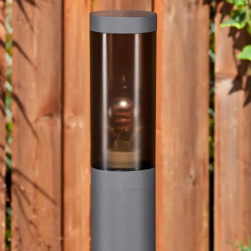 hofstein Sessa Lampe à prise électrique, Eclairage de chemin Anthracite, 1 lumière