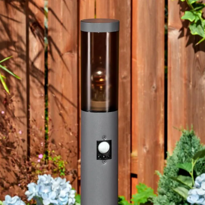 hofstein Sessa Lampe à prise électrique, Eclairage de chemin Anthracite, 1 lumière, Détecteur de mouvement