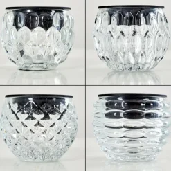 hofstein Set de 24 lampes solaires Benson LED Noir, 1 lumière