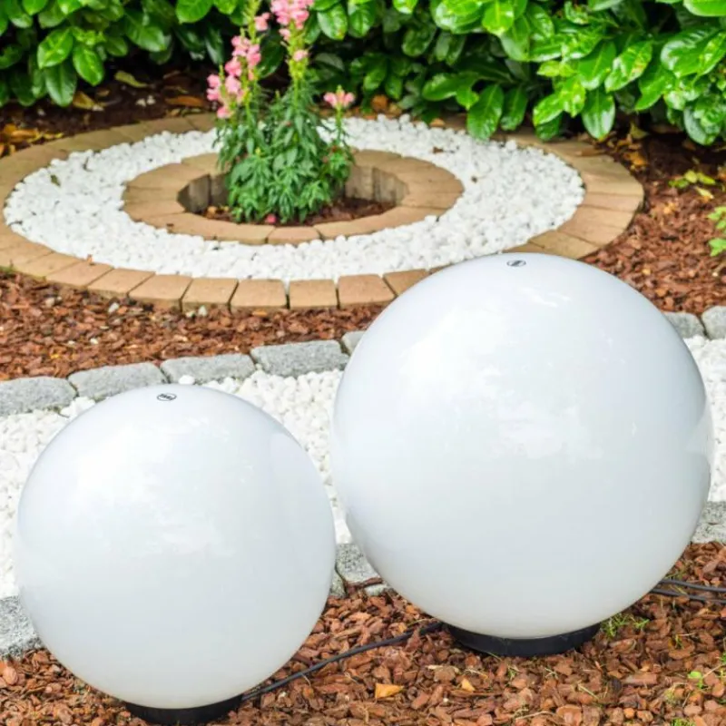 hofstein Set de boules lumineuses Miau Blanc, 2 lumières