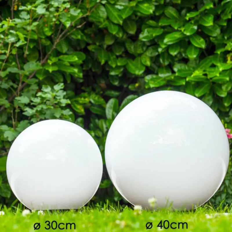 hofstein Set de boules lumineuses Miau Blanc, 2 lumières