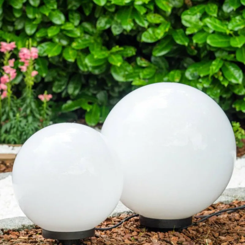 hofstein Set de boules lumineuses Miau Blanc, 2 lumières