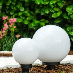 hofstein Set de boules lumineuses Miau Blanc, 2 lumières