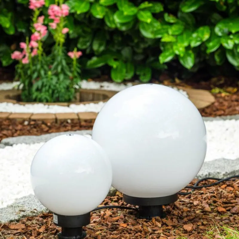 hofstein Set de boules lumineuses Miau Blanc, 2 lumières